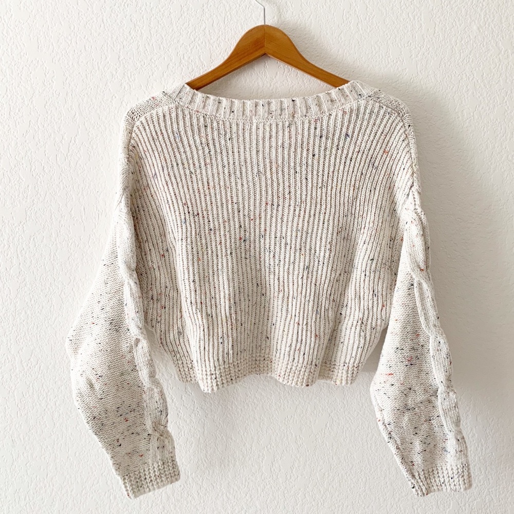 Pippidip Cream Cable Knit Sweater - Picture 8 of 12